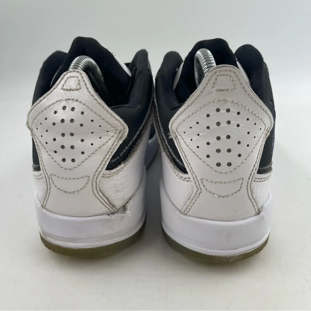 Nike Men’s Air Jordan Courtside 23 White Black Mid Top Basketball Shoes-Size 7.5
